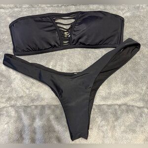 Victoria's Secret Black Bikini Bandeau
